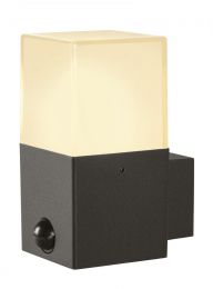 GRAFIT E27 square Sensor, anthracite wall-mounted light