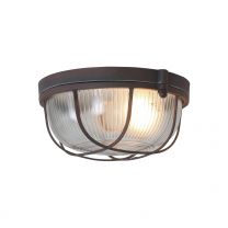 Plafondlamp Lisanne Industrieel Bruin / Transparant 1342B 40W