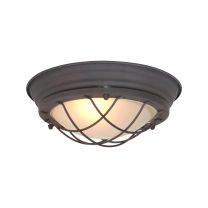 Plafondlamp Lisanne Industrieel Bruin / WIT 1357B 40W