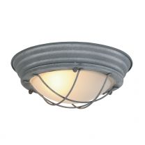 Plafondlamp Lisanne Industrieel Grijs / WIT 1357GR 40W