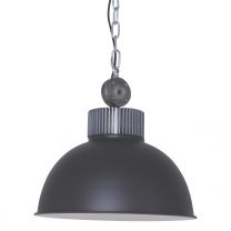 Hanglamp Dinko Industrieel Zwart / Wit 1455ZW 60W