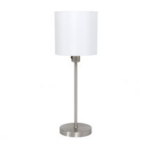 Tafellamp Noor Modern Staal / Wit 1563ST 40W