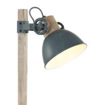 Tafellamp Gearwood Trendy Grijs / Hout 2665GR 40W