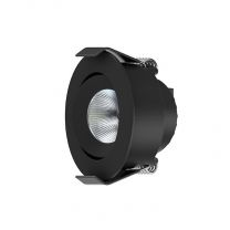 LED Camicro Downlight kantelbaar dimbaar 4W 45D zwart 2.700K IP44 230lm