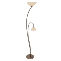 Vloerlamp Capri 6838BR Brons 2 lichts E27 fittingen