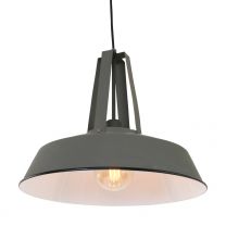 Hanglamp Eden Industrieel Grijs / Wit 7704GR 60W
