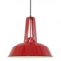 Hanglamp Eden Industrieel Rood / Wit 7704RO 60W