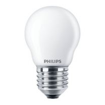 Philips Master Value LED Lustre E27 kogelvorm, mat glas, 3.4W (vervangt 40W), 470 lumen, zeer warm wit licht (2700K) voor gezellige en energiezuinige verlichting.