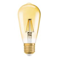 Osram Vintage 1906 LED E27 Edison Filament Goud 4W 380lm - 824 Zeer Warm Wit | Vervangt 40W
