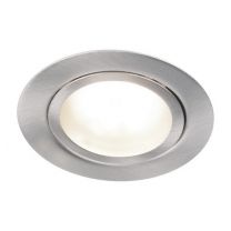 Cabinetspot LED Accent Two rond geschuurd 350mA max.3,15W warm wit 3000K 240lm, 200cm + Miniplug