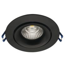The Solution LED Inbouwspot Dim to Warm 9W 765LM 30D Zwart 1800-2800K ROND