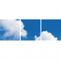 FOTOPRINT afbeelding wolk verdeeld over 3 panelen 595 x 595 mm