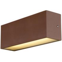 SITRA L WL UP/DOWN, LED outdoor wall-mounted light, rust coloured, CCT switch 3000/4000K