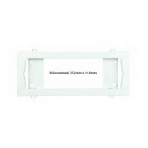 Recessed frame for Bulkhead FL41009 & FL41010 6,5W Led emergency fixtures 395x158mm, cut out size: 352x118mm